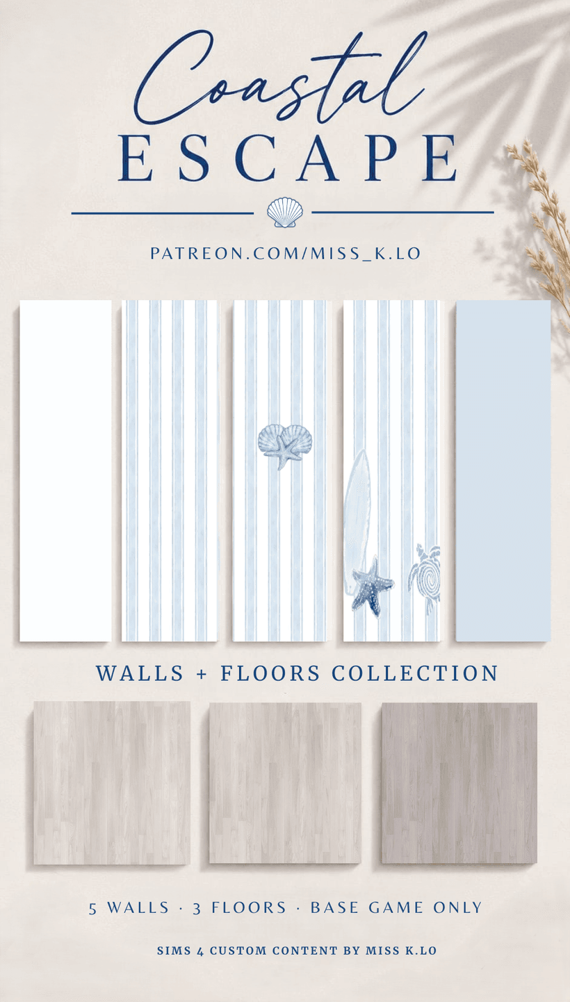 Обои и паркет Coastal Escape Walls + Floors